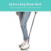 Long Handle Metal Shoe Horn - 31.5 for Seniors, Pregnant Women, and Back Pain Relief - Buy Online on GoSupps.com