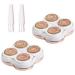 Legs Hair Removal Replacement Heads, for Flawless Finishing Soft Touch, Fit all Women's Electric Hair Remover Best, As Seen On TV, Count 2 with 2 brush
