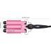 3 Barrel Hair Curling Iron Temperature Adjustable 25mm Hair Waver Curling Wand Fast Heating Hair Crimper Curling Wand for Curly Styling (-US) Pink-us - Buy Online on GoSupps.com