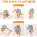 Kinhwa Bamboo Microfiber Hair Turban Towel - Quick Drying Super Absorbent Soft 3-Pack (Gray Waffle Stripes) - Perfect for All Hair Types - 25x65cm - Buy Online on GoSupps.com