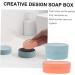 Amosfun 6 Pcs Boxes Soap Box Soap Dish Holder Portable Soap Holder Vessel Sinks Soap Container Bar Sinks Plastic Soap Case Holder Simple Soap Holder Cartoon Bar Counter Travel Outdoor Abs - Buy Online on GoSupps.com