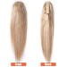 Buy Elailite Real Hair Ponytail Extensions 55cm 120g - Remy Smooth #12/613 Golden Brown & Bleached Blonde Hair Parts with Clamp - Buy Online on GoSupps.com
