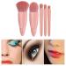 Daqusu 5-Piece Travel Makeup Brush Set | Mini Cosmetic Brush with Mirror | Soft Kabuki & Compact Brushes for Perfect Makeup On-the-Go - Buy Online on GoSupps.com
