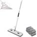 Streamline Large Flat Mop Streamline Mop Large Flat Mop 360 Rotating Wet and Dry (White)