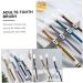 Buy 4pcs Nano Toothbrush Set - Ergonomic Soft Bristle Toothbrushes for Adults & Kids | Miniature Charcoal TPU - Ideal for Pregnant Women | Worldwide Shipping - Buy Online on GoSupps.com