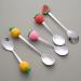 Spoons Stainless Steel Fruit Spoon - Creative Tableware Dessert Spoons Sugar Ice Cream Teaspoon Set for Kitchen Dining Bar 6 Pieces Dinner Spoon (Color : D) - Buy Online on GoSupps.com