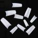 Feugole French Nail Tips Set - 1000PCS Half Cover Acrylic Flake False Nails for DIY Nail Art | Clear/Natural Half Tips & Box Included - Buy Online on GoSupps.com