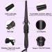 Professional 1-1/2" Tapered Curling Wand - Ceramic Curling Iron for Long Lasting Curls & Waves | Adjustable Temp & Auto Shut-Off | International Shipping Available - Buy Online on GoSupps.com