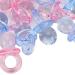 100 Pack Acrylic Baby Pacifiers - Colorful Soothing Toys for Birthdays & Baptism - Pink & Blue Party Decorations - Buy Online on GoSupps.com
