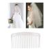 20 Pack Clear White Large Plastic Hair Side Comb Set for Women - Bridal Wedding Veil Decorative Headpiece and French Twist Updo Bun Accessories - Buy Online on GoSupps.com