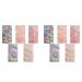jumbans 10 Sheet Nail Art Sticker Adhesive Broken Gradient Shell Abalone Flakes 3D Nails Tips Manicure Uv Gel Polish