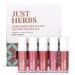 Jus't Herb.s Ayurvedic Liquid Lipstick Kit Set of 5 with Long Lasting Hydrating & Lightweight Lip Colours - Paraben & Silicon Free (Brights & Pinks)