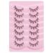 DSLONG Cat Eye Lashes - 12mm Fluffy Wispy Short Fake Eyelashes - 7 Pairs Fox Eye Natural Lashes - Buy Online on GoSupps.com