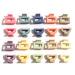 LFOUVRE 20 in Package Women Candy Color Basic Mini Size Hair Claw Girl's Cute Rectangle Hairclips Hairpins Shark Clips Non-Slip Hair Accessories (Popular Color)