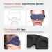 AMAZKER 3D Contoured Sleep Eye Mask - Black and Stars | Adjustable Strap for Travel, Yoga, Nap | Block Out Light for Men and Women - Buy Online on GoSupps.com
