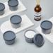 FoldTier 30 Set Gray PP plastic Refillable Cosmetic Cream Jars with Lids and Spoons 3.4oz/100ml Leakproof Travel Containers for Lotion Face Makeup Beauty Products - Buy Online on GoSupps.com