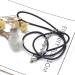 1pcs Irregular Natural Clear Quartz Stone Pendant Necklaces Rope Chains Crystals Raw Stone Necklace for Women Jewelry 15X42mm Full of Texture (Color : G)