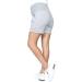 Maternity Shorts Pants Trousers with Over Bump Panel - Mija 1047 6 Melange - Buy Online on GoSupps.com