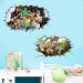 3D Minecraft Wall Stickers - Removable TV Background Decoration | Set of 2 Vinyl Decals - Buy Online on GoSupps.com
