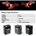 Buy ELB-0604 6V 4.5AH SLA Batteries - 5 Pack for Exit Sign Emergency Lights | International Shipping Available - Buy Online on GoSupps.com