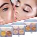 Mysense 4 Colors Shimmer Highlight Makeup Contour Palette Shimmer Blush & Makeup Highlighter Powder Bronzer Palette Highlighter Makeup iluminadores Illuminator 01 01 Highlight Colors - Buy Online on GoSupps.com