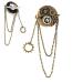 Vintage Hair Clips - Punk Gear Resin Brooch | Lightweight Chic Hair Barrette Decorative Hair Accessories for Long & Short Hair
