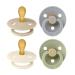 BIBS COLOUR SIMMENTRICAL Schnuller 4 Pack BPA-free Dummy-Schnuller symmetrical nipple.Natural rubber/latex made in Denmark.0-6 months (4-pack) Cloud Mix Cloud Mix 0-6 months (4-pack)