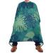 Waterproof Barber Cape -Tropical Leaves Cheetah Haircut Bib for Men Unisex Hair Cutting Cape(8rp1a)