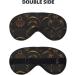 Gold Black Wallpaper Print Soft Eye Mask | Sleep Mask for Women & Men | Ideal Travel Sleeping Eye Mask - Buy Online on GoSupps.com