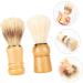 PopetPop 2-Pack Handmade Razor Brush with Stand - Premium Wooden Shaving & Hair Care Tools from Brazil - Buy Online on GoSupps.com