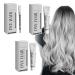 Cr me Colorante For Cheveux Gris - Couleur Naturelle Longue Dur e Facile Appliquer Et Rincer Formule Nourrissante Des Brillants Coloration Sans Ammoniaque(3PCS)