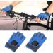 Breathable Blue Cycling Half-Finger Gloves for Men - Wear Resistant | Ideal for Cycling & Mountaineering (Size L) - Buy Online on GoSupps.com