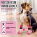 Slowton Anti-Slip Dog Socks - 2 Pairs Soft Adjustable Paw Protection for Small Medium Large Dogs - Ideal for Hardwood Floors - Rose Red - Buy Online on GoSupps.com