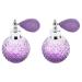 Balawin 2X 110ML Vintage Crystal Perfume Bottle White Short Atomizer Refillable Glass