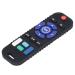 TV Control Teething Toy Silicone Develop Skill Baby Control Teething Toy Educational Safe Cartoon Texture for Infants for Home (Black)