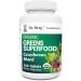 Dr. Berg's Organic Greens Superfoods Cruciferous Blend - with 11 Phytonutrient Complex Superfoods - Helps Boost Energy, Immune System and Liver Detox - 250 Tablets
