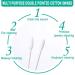200 Pack Individually Wrapped Double Tipped Cotton Swabs - White Paper Sticks Cotton Buds - Round/Pointed End - 200pcs - Buy Online on GoSupps.com
