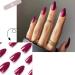 French Solid Color False Nails Detachable Full Cover False Nail Wearable Press on Nails DIY Manicure Decoration Gift - Buy Online on GoSupps.com