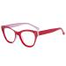 Eyekepper Large Cateye Design Reading Glasses Oversized Readers for Women Reading - Red +1.50 +1.50 Red
