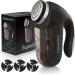 SUPER LINT Electric Sweater Shaver - Best Rated Fuzz Pill Remover for Fabric, Clothes, Curtains - Black & Silver - Buy Online on GoSupps.com