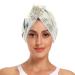 Seagull Boat Hair Towel 2 Pack Super Absorbent Hair Drying Towel Quick Dry Hair Turbans Head Towel with Button Twisty Wrap for Women Girls