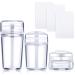 Noverlife 3PCS Nail Art Stamper Kit, 3 Size Clear Silicone Nail Stampers with Scraper Cards, Manicure Jelly Stampers for Nail Polish Stamping Transfer DIY Nail Design Decor 3PCS in 3 Sizes