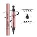 Eyeliner Stamp - Winged Eyeliner Stamp for All Eye Shapes  Easy Cat Eye Stencil Makeup Tool  SmudgeProof & Waterproof Liquid Eye liner Pen  Winged Stamp (10MM  Black) 03:Winged