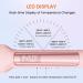 Professional Hair Straightener - 1.65" Titanium Flat Iron with 30s Rapid Heat 10 Temp Levels (260-450 ) LED Display - Pink - Buy Online on GoSupps.com