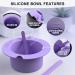 Buy Silicone Wax Pot Insert 2 Pack - Non-Stick Wax Warmer with Spatulas (Purple) | International Shipping Available - Buy Online on GoSupps.com