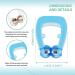 Silicone Magnetic Snore Stopper - Blue (4pcs) | Anti Snoring Nose Clip for Quieter Sleep - Buy Online on GoSupps.com