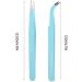 2Pcs Stainless Steel Nail Nail Care Gel Nail Polish Art Tweezers Color Anti-Static Tweezers Straight Curved Head Manicure Tweezers Manicure DIY Drill Tool 02  - Buy Online on GoSupps.com