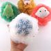 KALLORY 3pcs Christmas Bath Loofah Santa Claus Xmas Tree Mesh Pouf Ball Shower Sponge Body Scrubber for Bathroom Body Puff Scrubbers for Skin Exfoliating - Buy Online on GoSupps.com