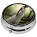Lake Fairy Mini Round Pill Box | 3 Compartment Travel Pill Organizer | Portable Medicine Case for Home & Office - Buy Online on GoSupps.com