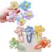 10 Pcs Flower Hair Clips+10 Pcs Flower Hair Rope Baby Hair Ties Barrette Hair Accessories Baby Girls Hair Ties Rope Kids Snap Hair Clips for Girl Teens(A)
